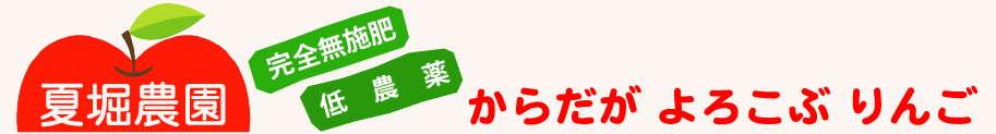 夏堀農園 からだが よろこぶ りんご